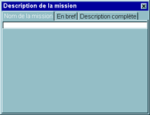 Description de la mission